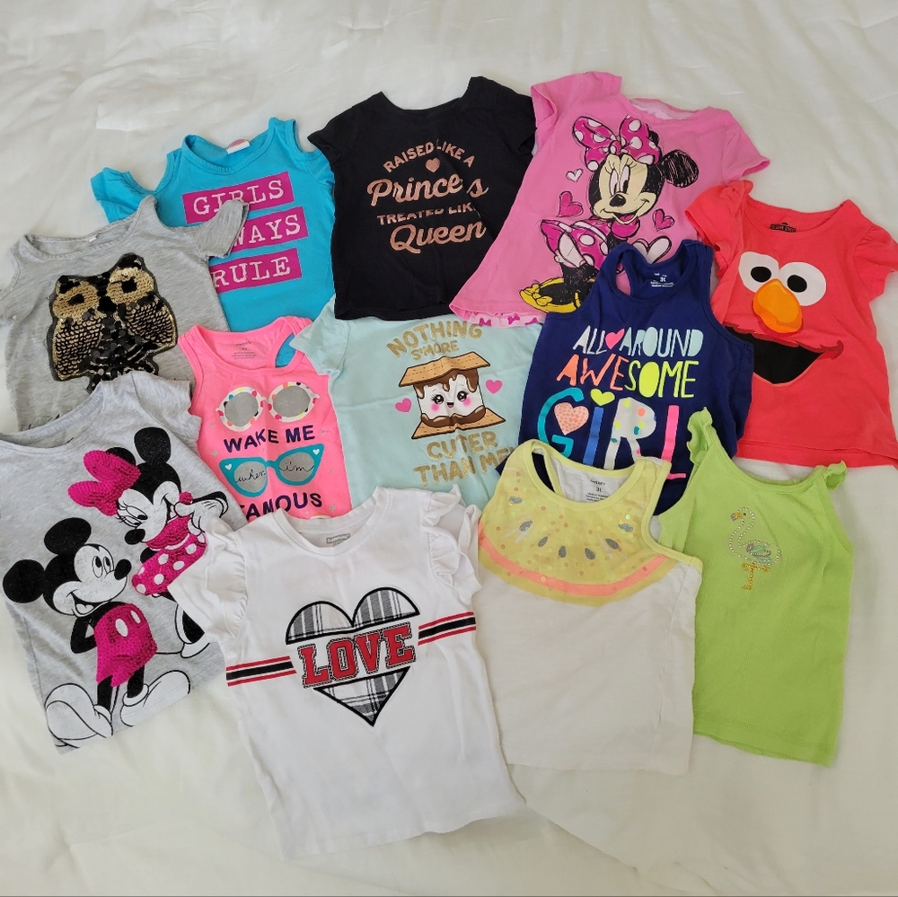 Toddler girl tshirt bundle 3t